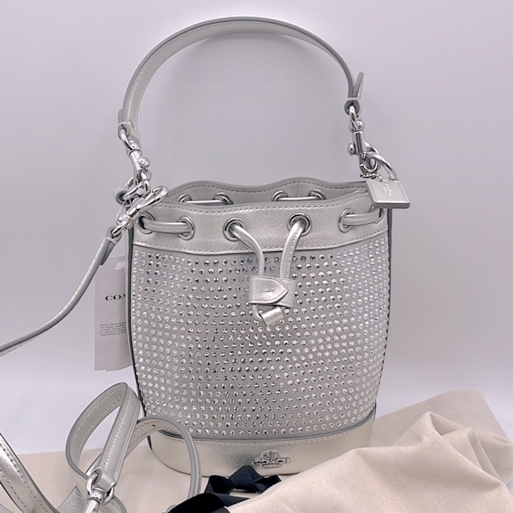 Coach Mini Bucket Bag with Crystal and Dustbag